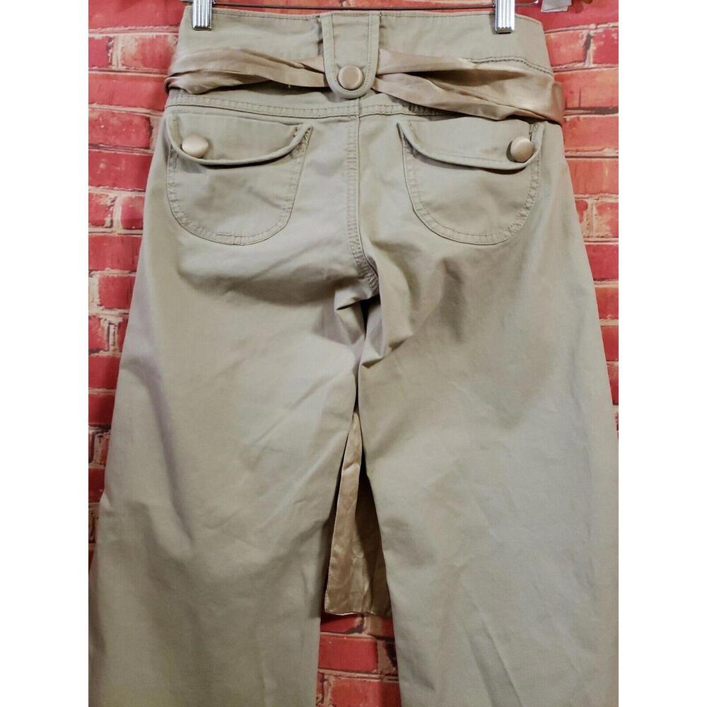 Twill Twenty Two Women's Wide Leg Pants size 25 beige cotton Blend (B3) - Picture 4 of 7